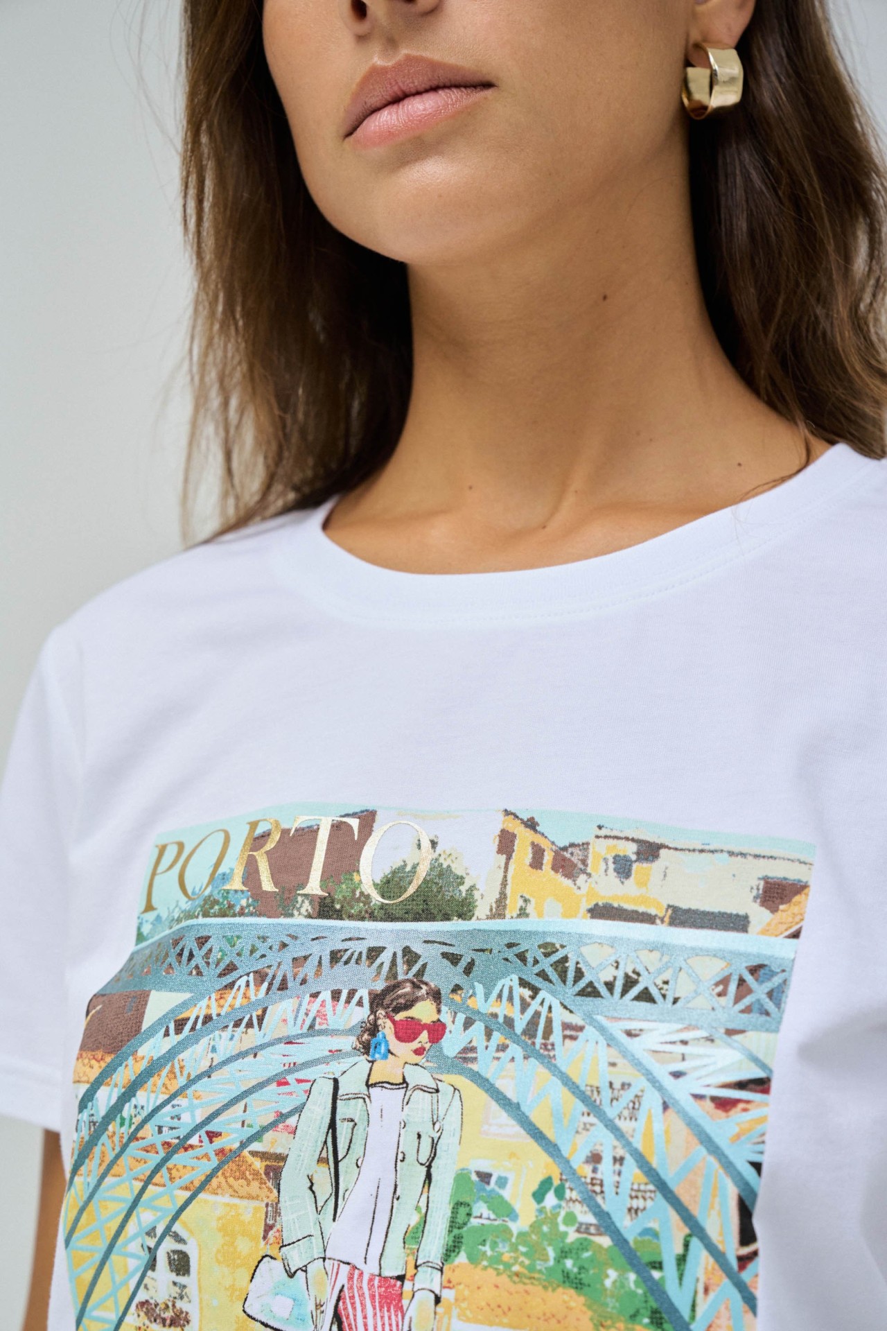 T-SHIRT BLANCHE  IMPRIM DE PORTO