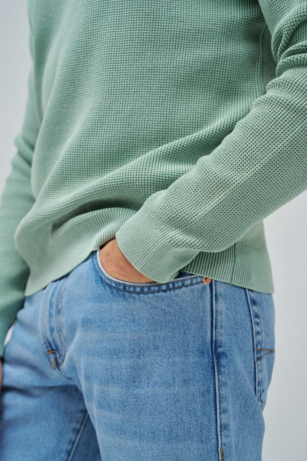 PULL EN MAILLE TEXTURÉE