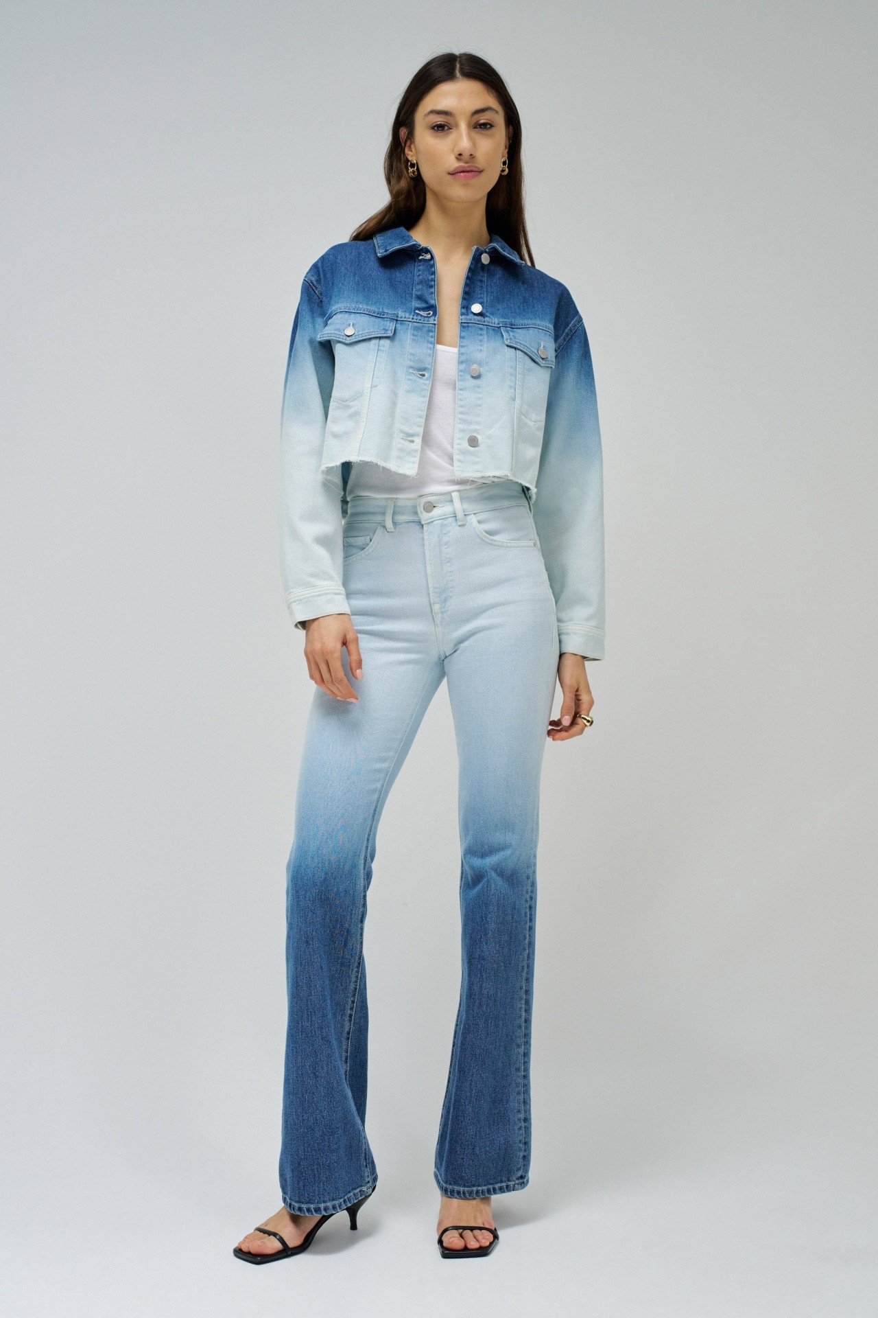FAITH PUSH IN-JEANS, FLARE-PASSFORM, MIT FARBABSTUFUNG