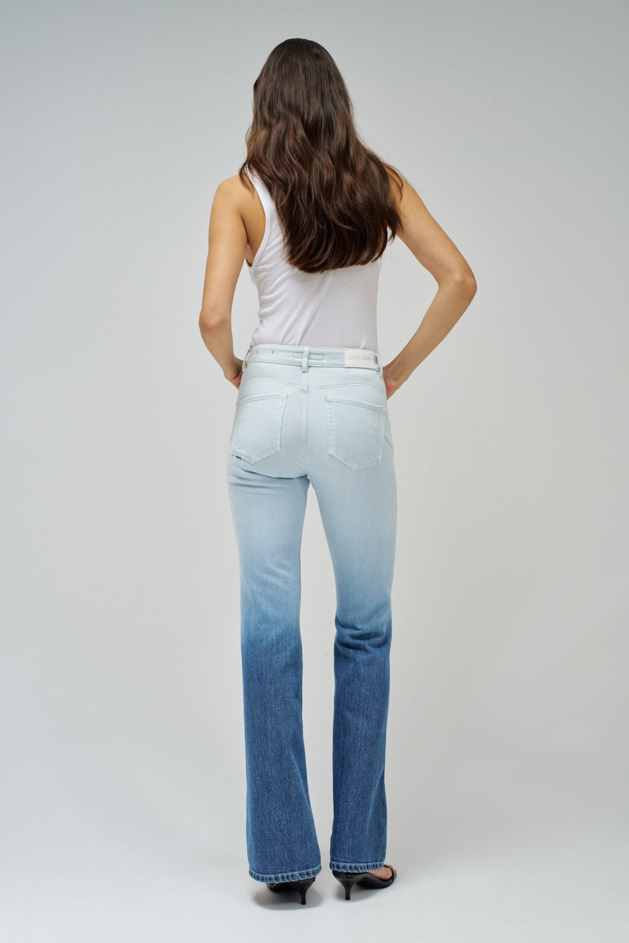 FAITH PUSH IN-JEANS, FLARE-PASSFORM, MIT FARBABSTUFUNG