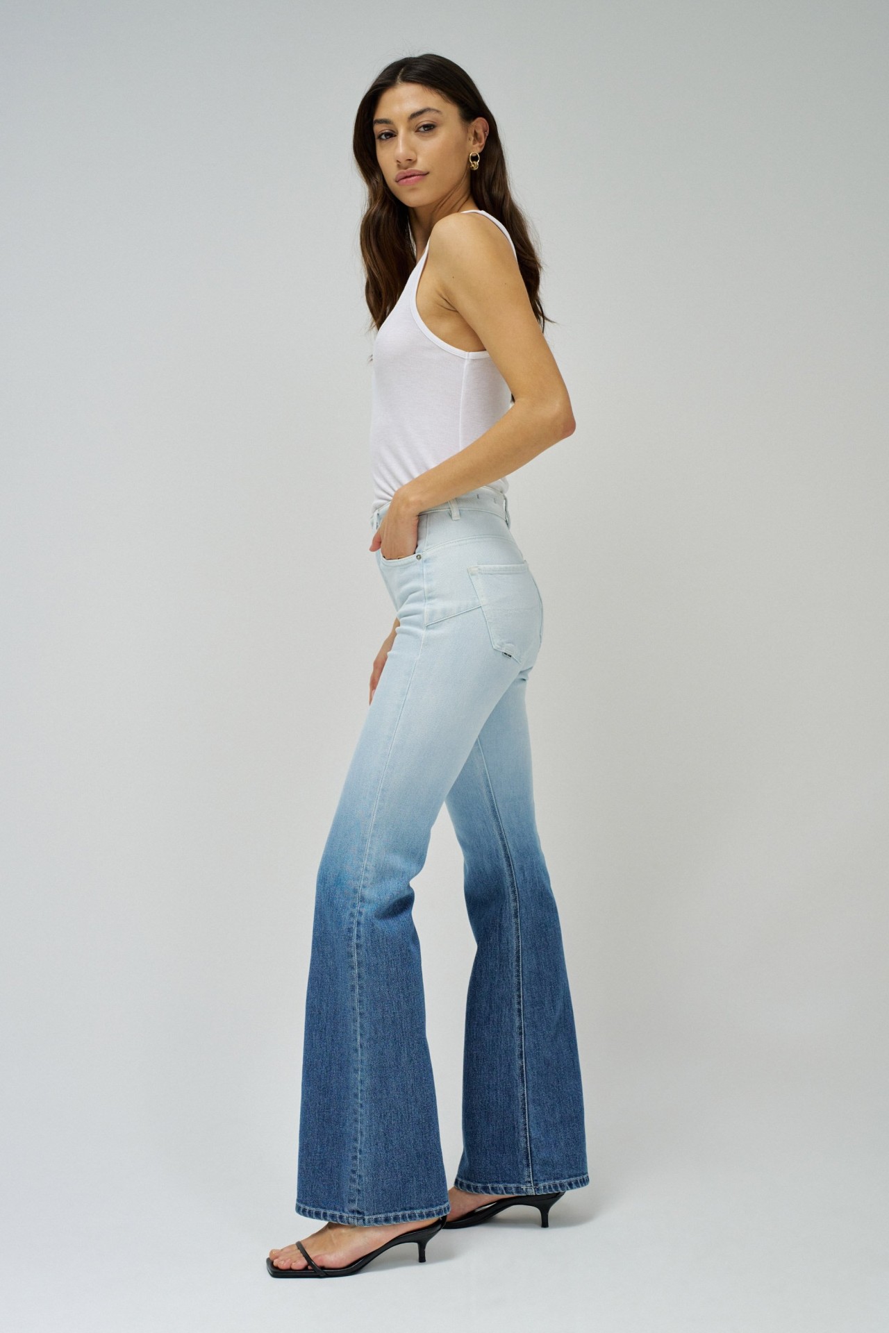 FAITH PUSH IN-JEANS, FLARE-PASSFORM, MIT FARBABSTUFUNG