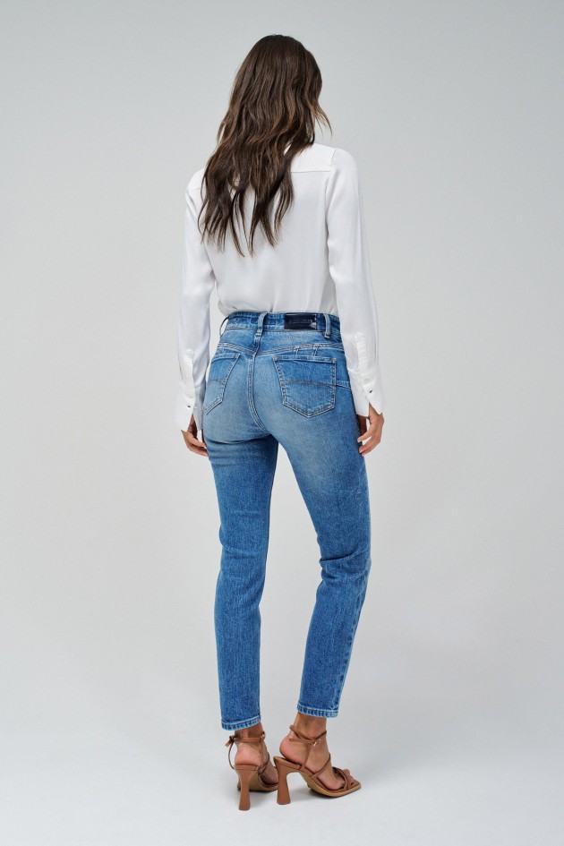 DESTINY PUSH UP CROPPED SKINNY JEANS