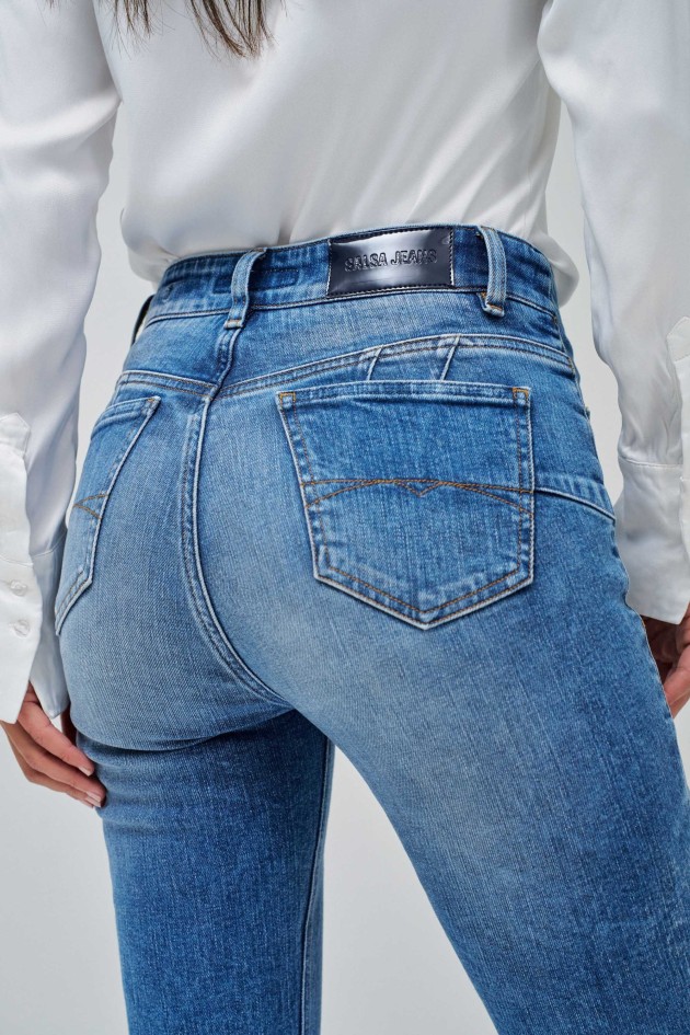 DESTINY PUSH UP CROPPED SKINNY JEANS