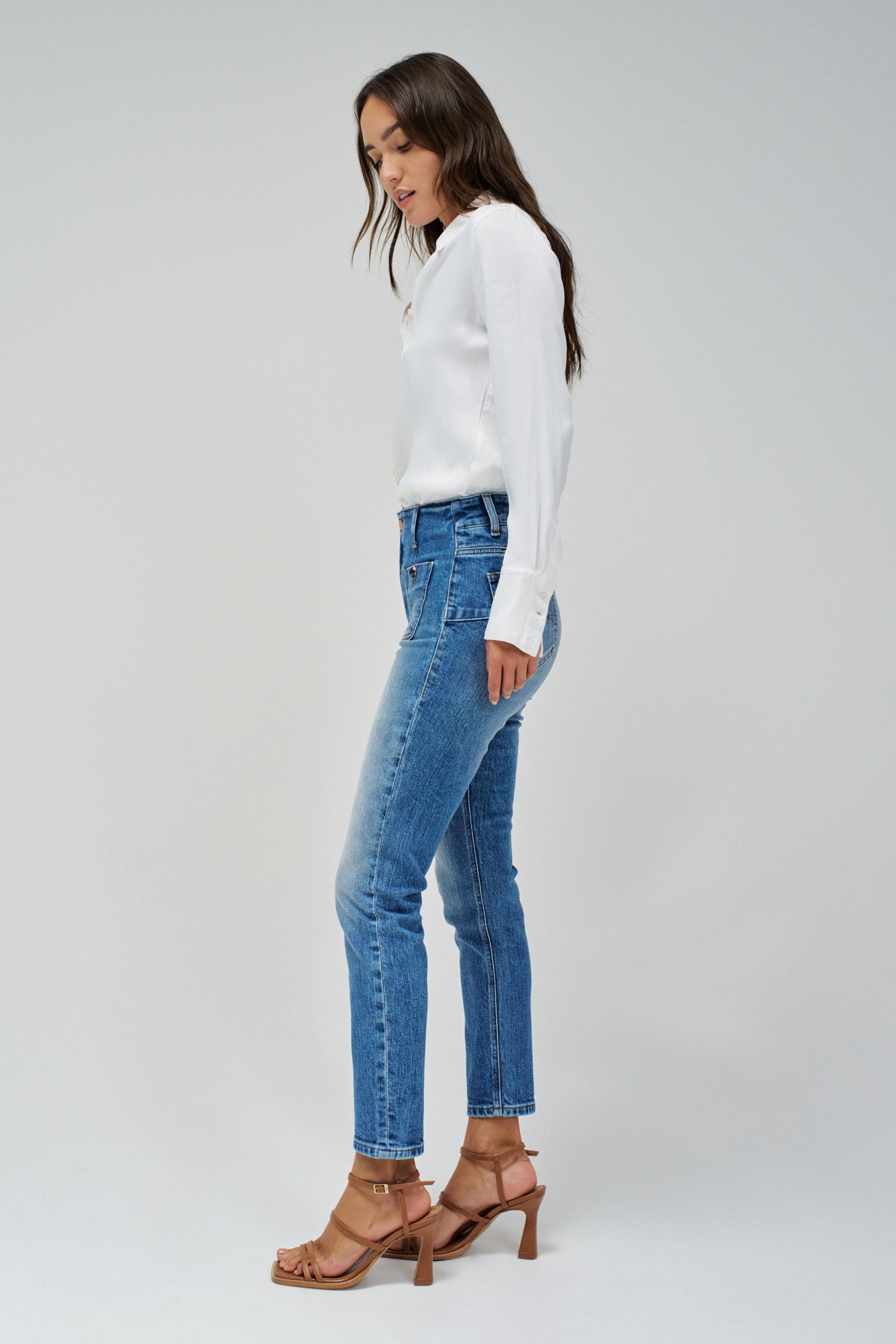 VAQUEROS DESTINY PUSH UP CROPPED SKINNY