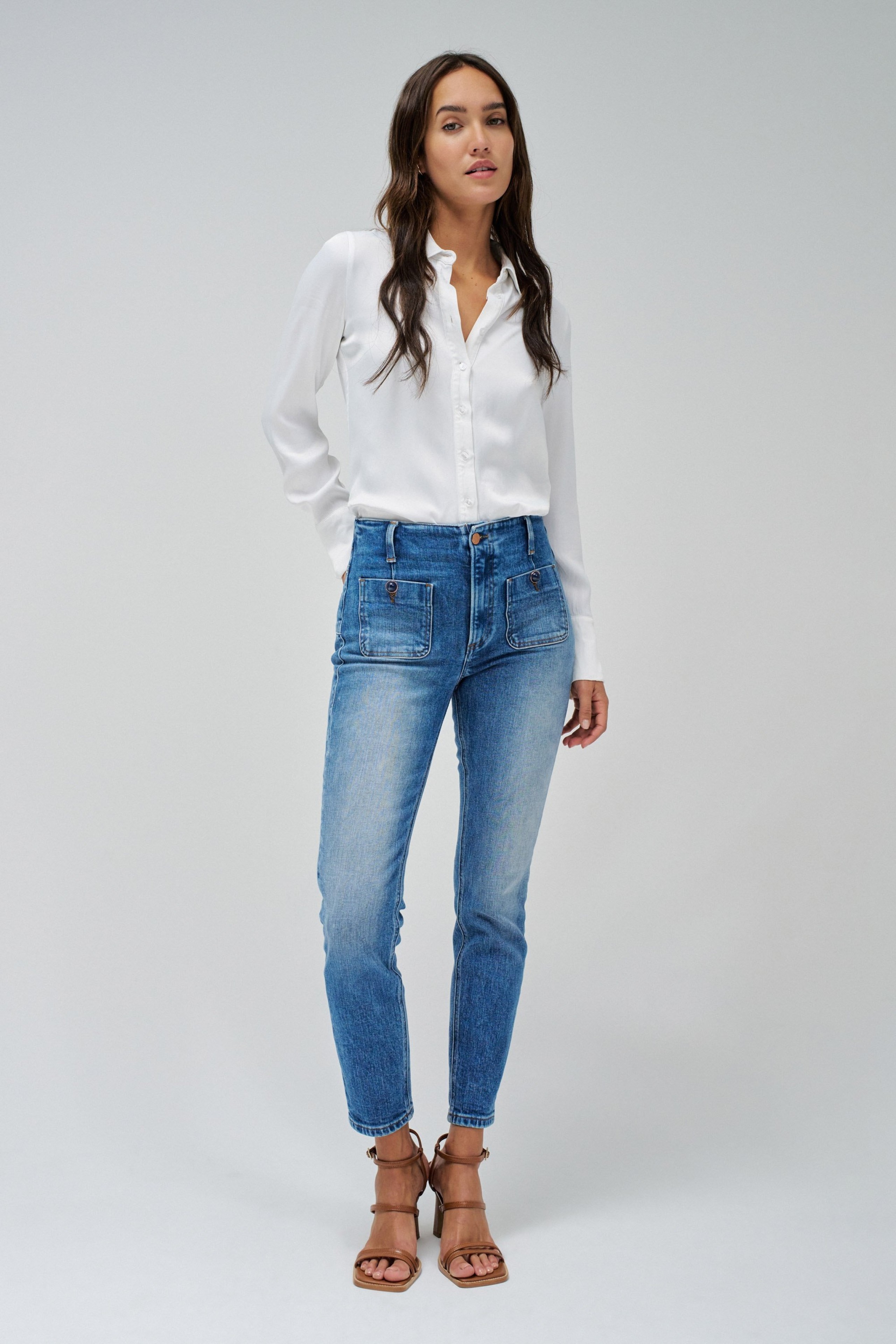 VAQUEROS DESTINY PUSH UP CROPPED SKINNY
