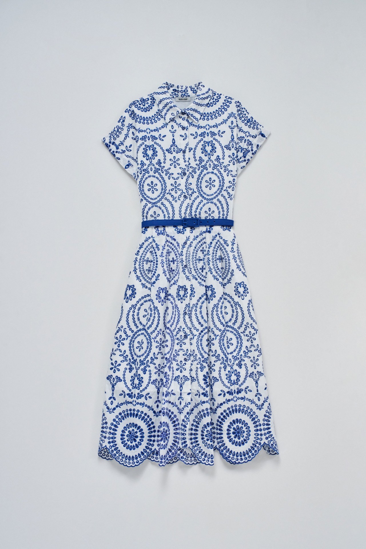 ROBE CHEMISIER EN BRODERIE ANGLAISE