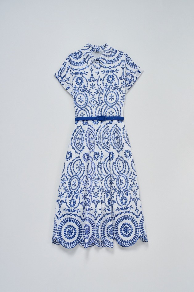 SHIRT DRESS IN ENGLISH EMBROIDERY