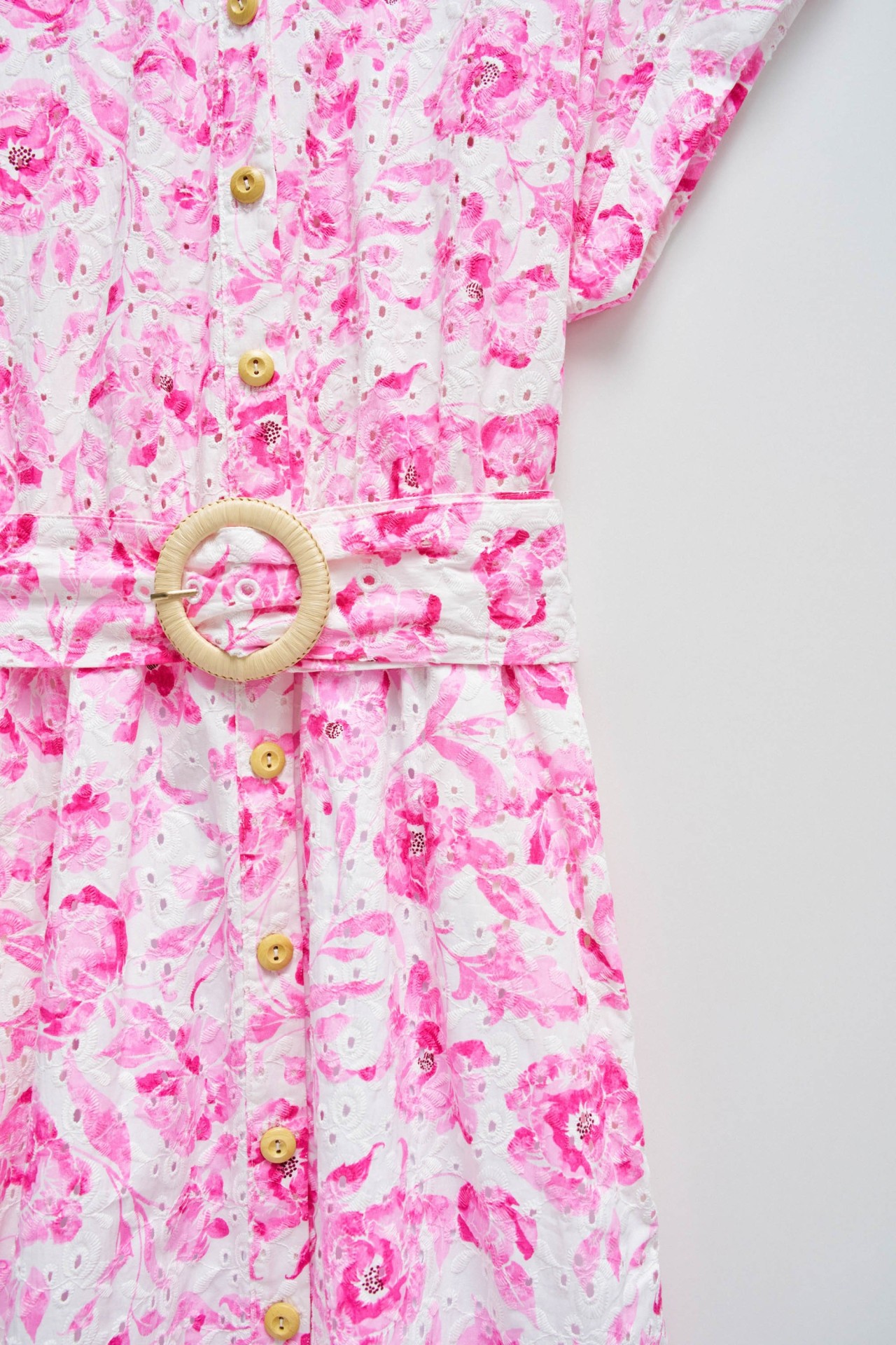 VESTIDO CAMISEIRO EM BORDADO INGLS