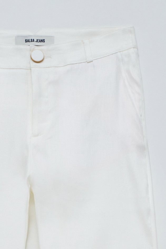LINEN CHINO TROUSERS