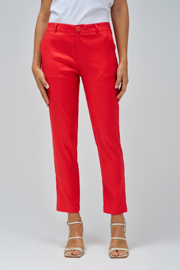 LEINEN CHINO