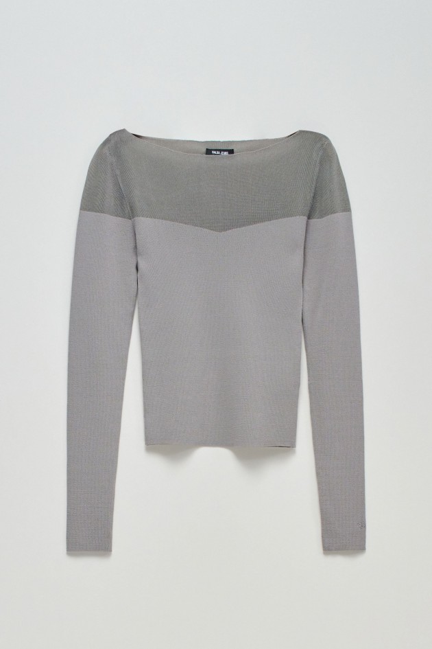 SWEATER WITH TRANSPARENCY