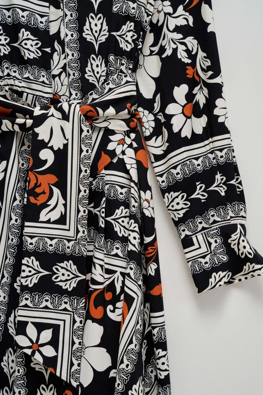 SHIRT DRESS WITH PATTERN