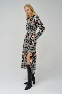 SHIRT DRESS WITH PATTERN