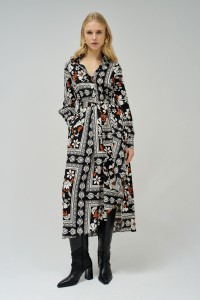SHIRT DRESS WITH PATTERN