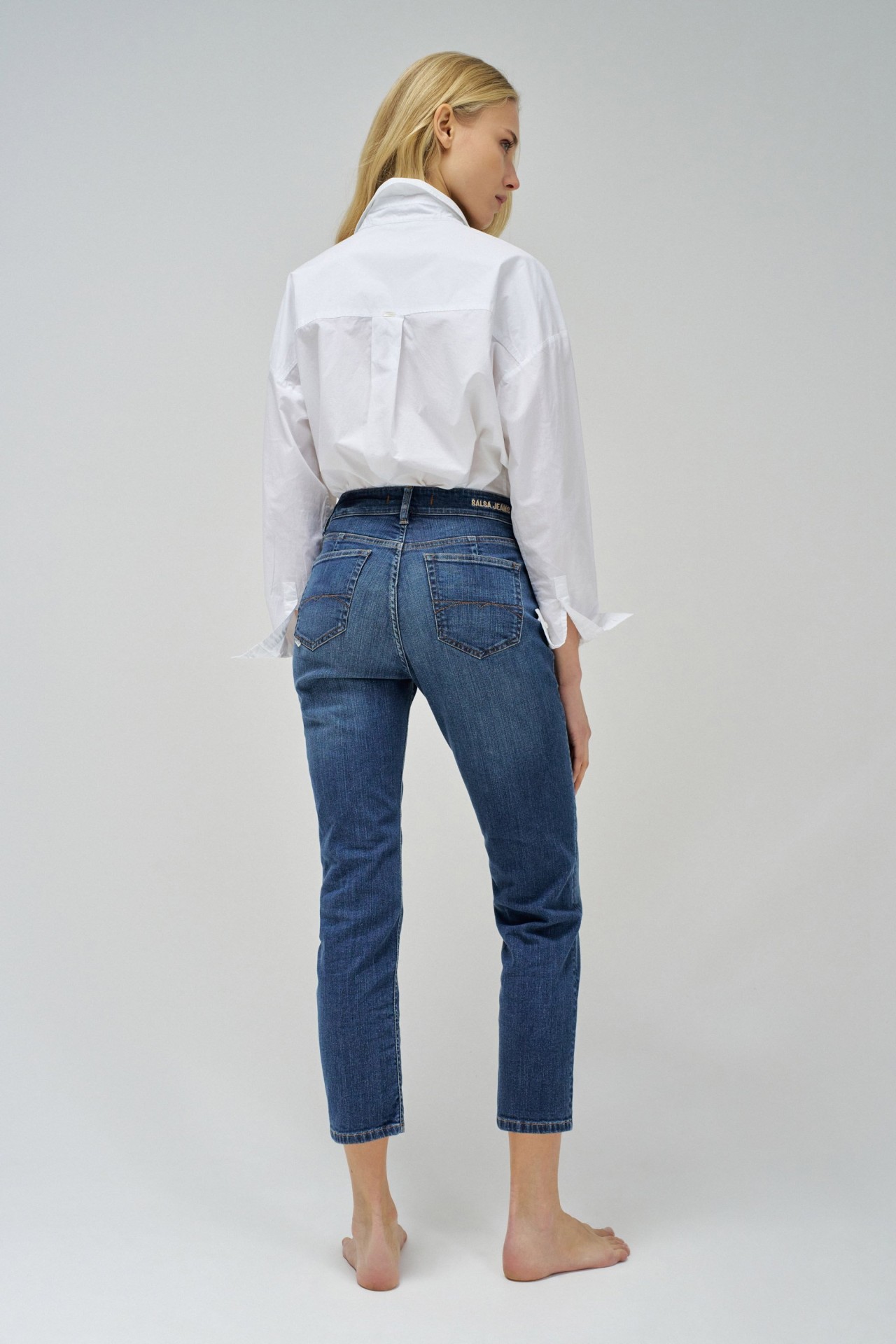 TRUE CROPPED SLIM BIODEGRADABLE JEANS
