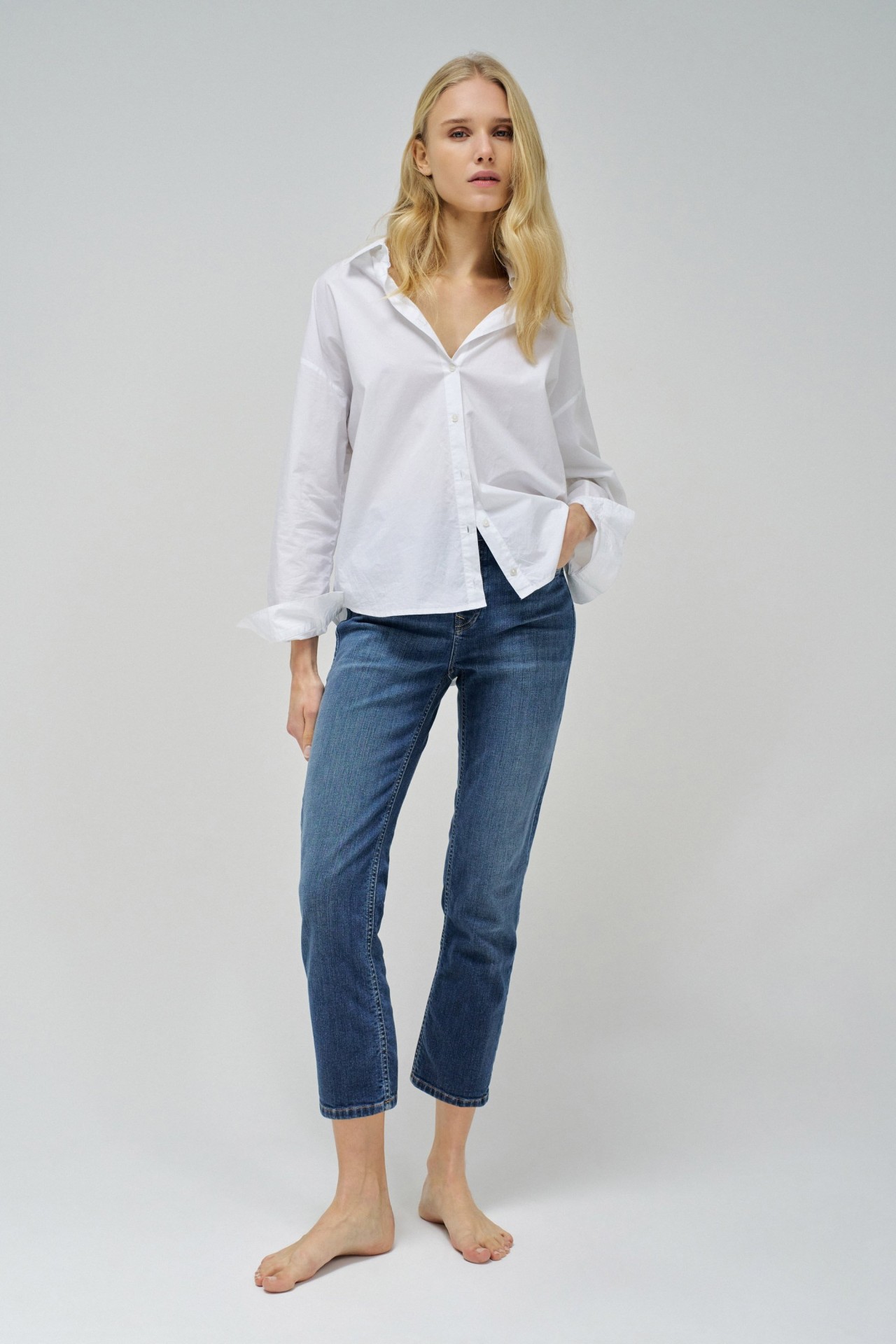 TRUE CROPPED SLIM BIODEGRADABLE JEANS