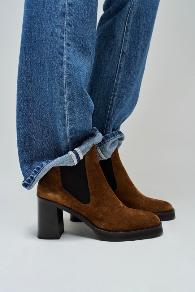 BOTIM EM SUEDE COM ELÁSTICOS