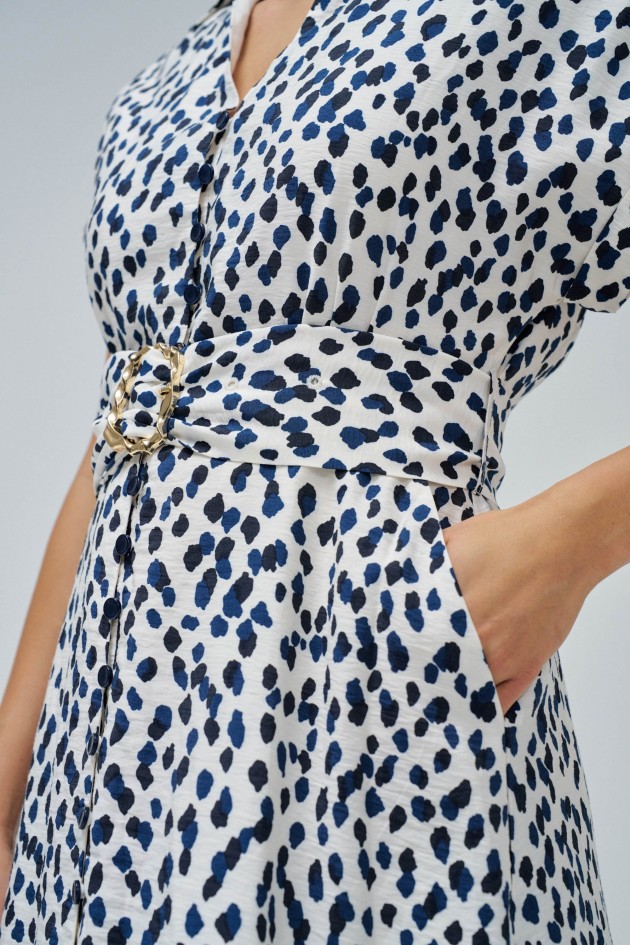 PRINT SHIRT DRESS