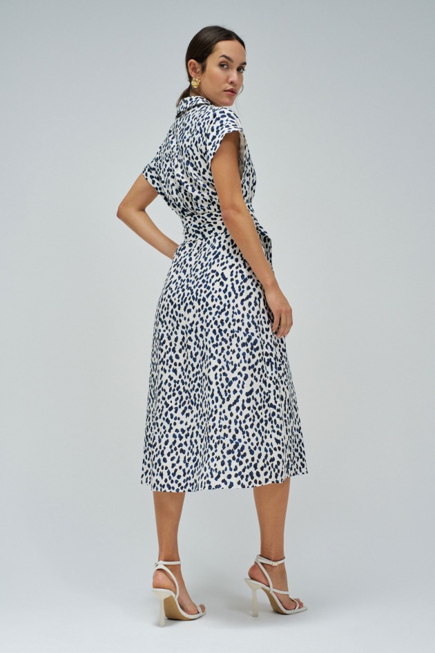 PRINT SHIRT DRESS