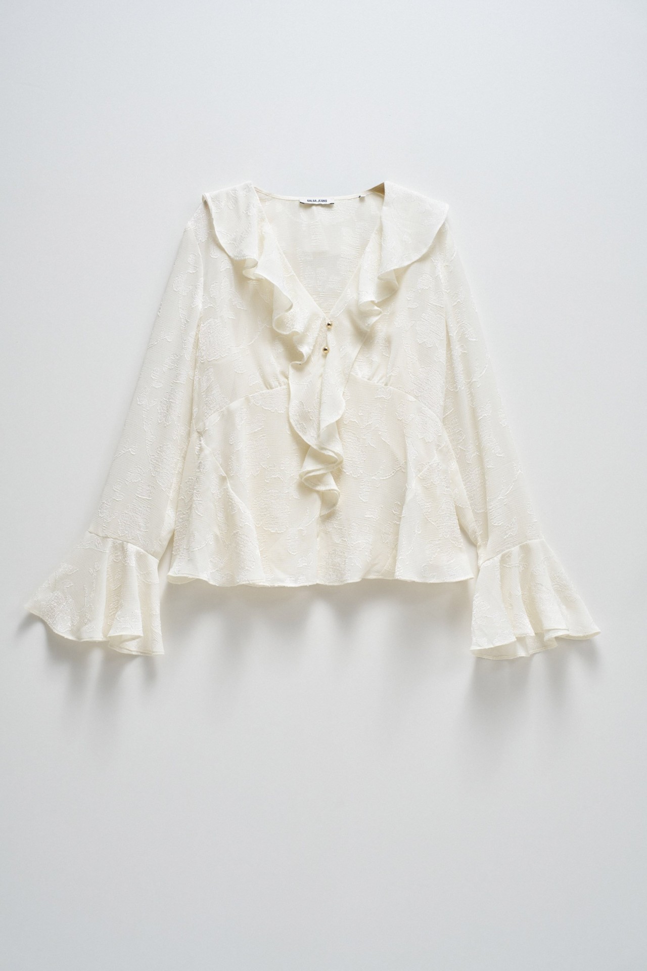 BLOUSE WITH FRILLS