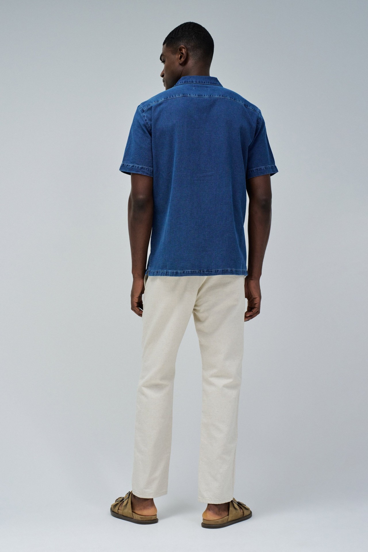 SHIRT WITH LINEN BLEND