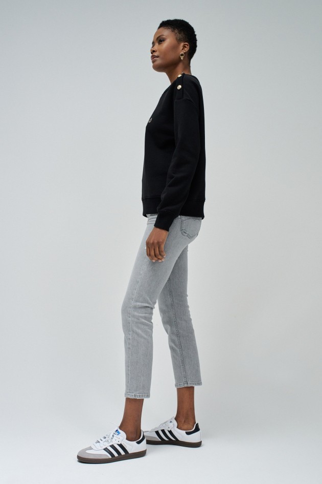 SWEATSHIRT IN FLEECE WITH BRANDING