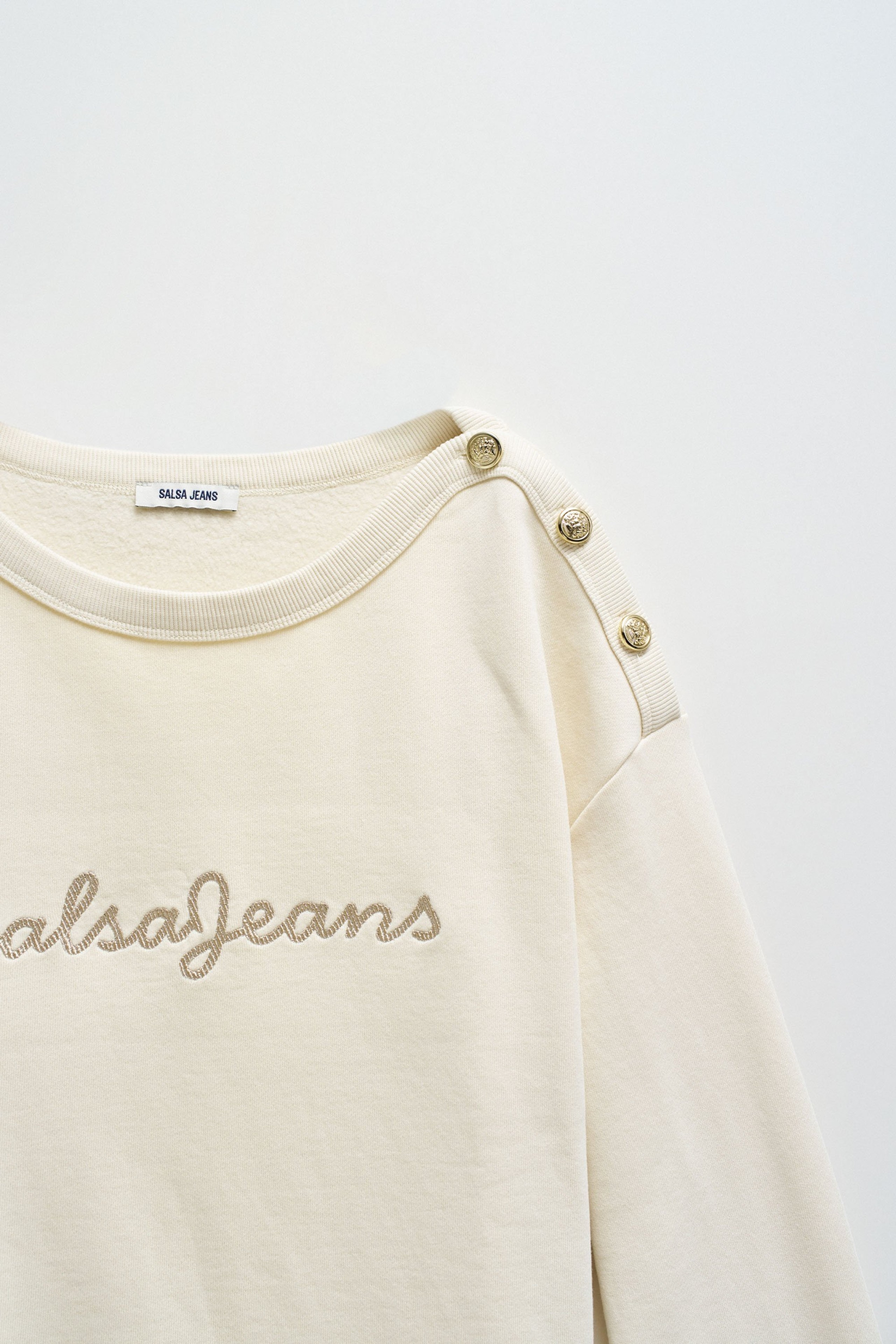 SWEATSHIRT IN FLEECE WITH BRANDING