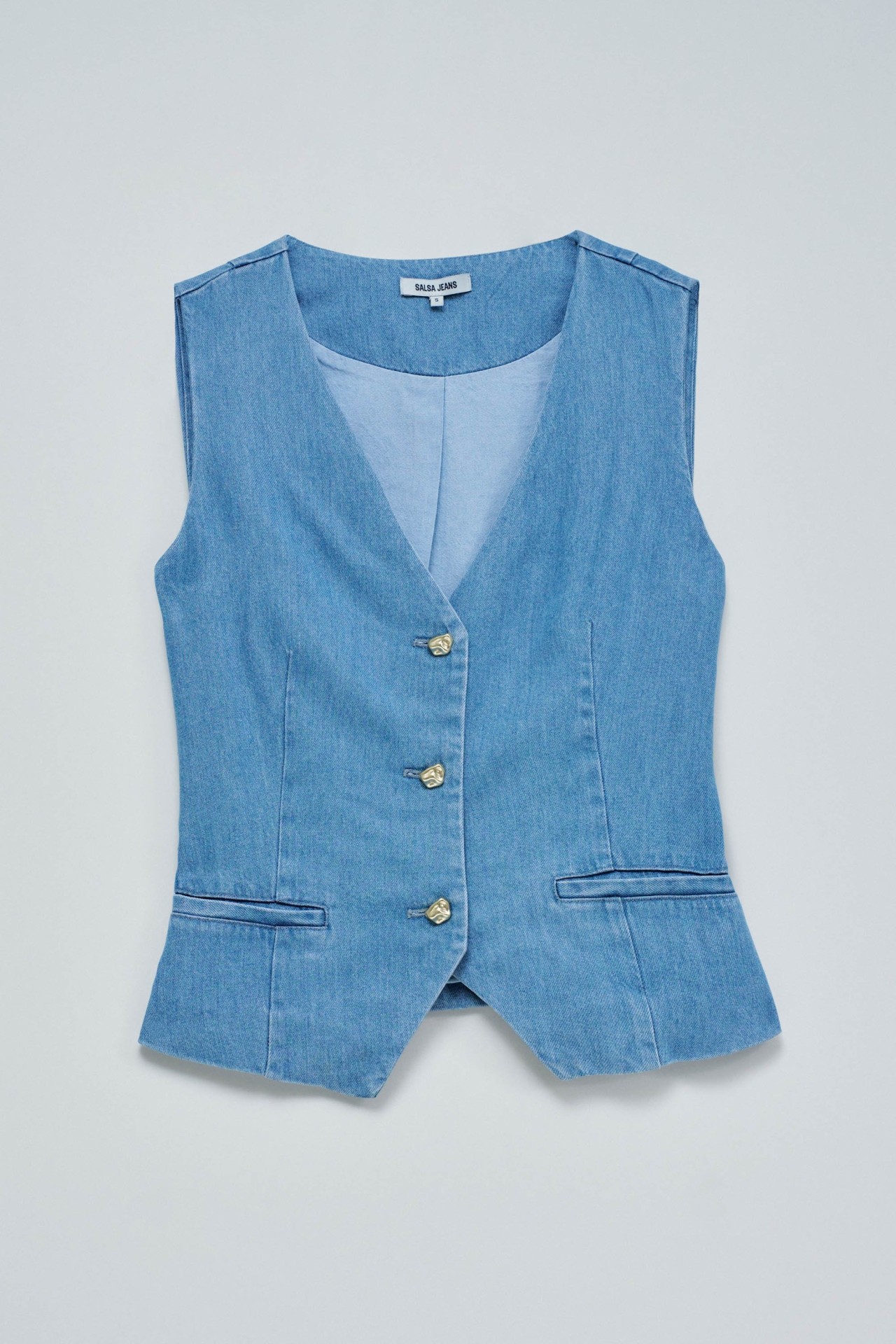 GILET EN LIGHTDENIM