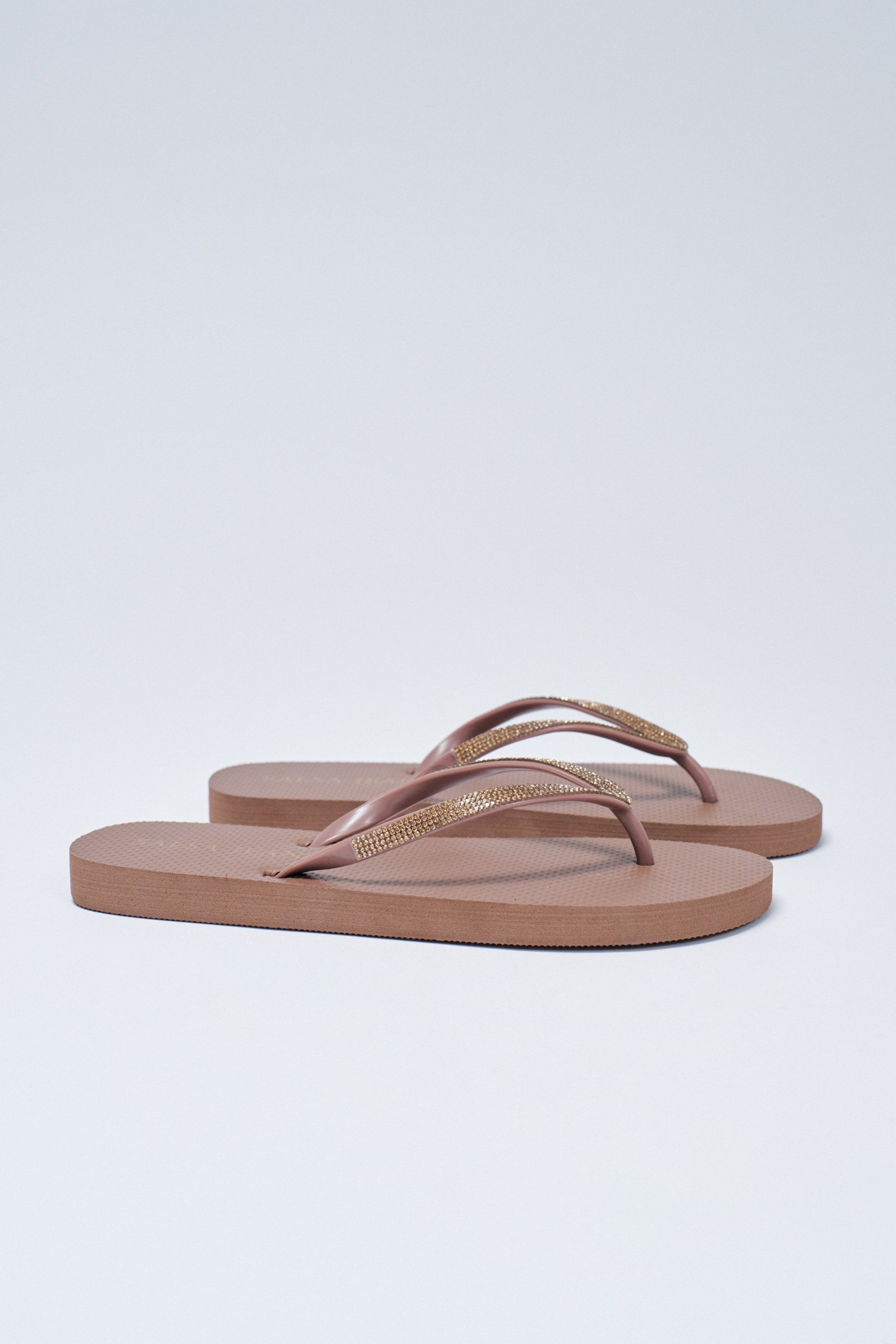 SLIPPERS WITH GOLD APPLIQUÉS