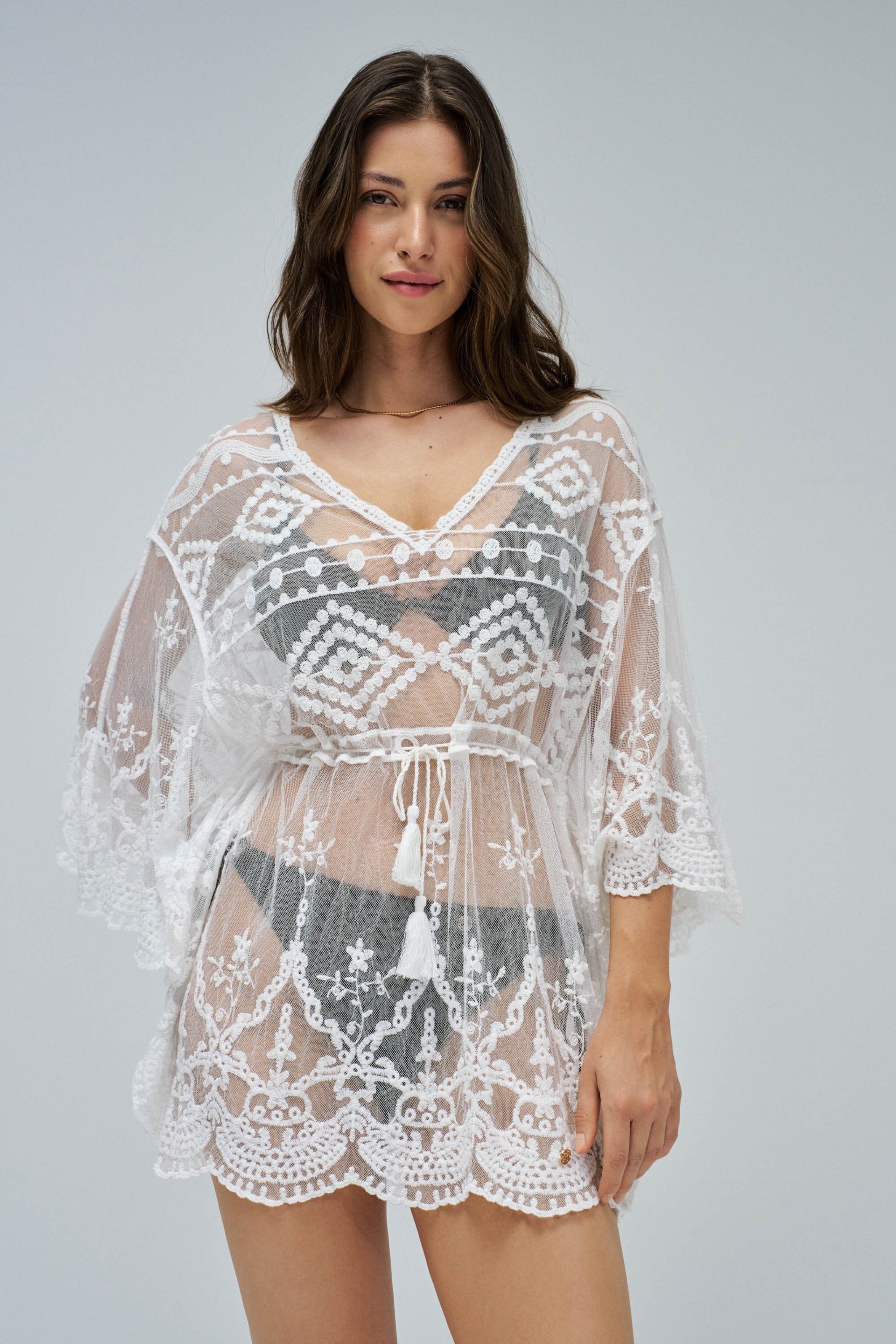 TÚNICA CON TRANSPARENCIA