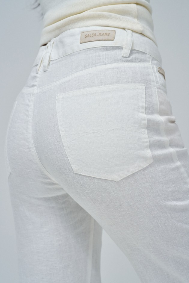 HOSE STRAIGHT AUS LEINEN