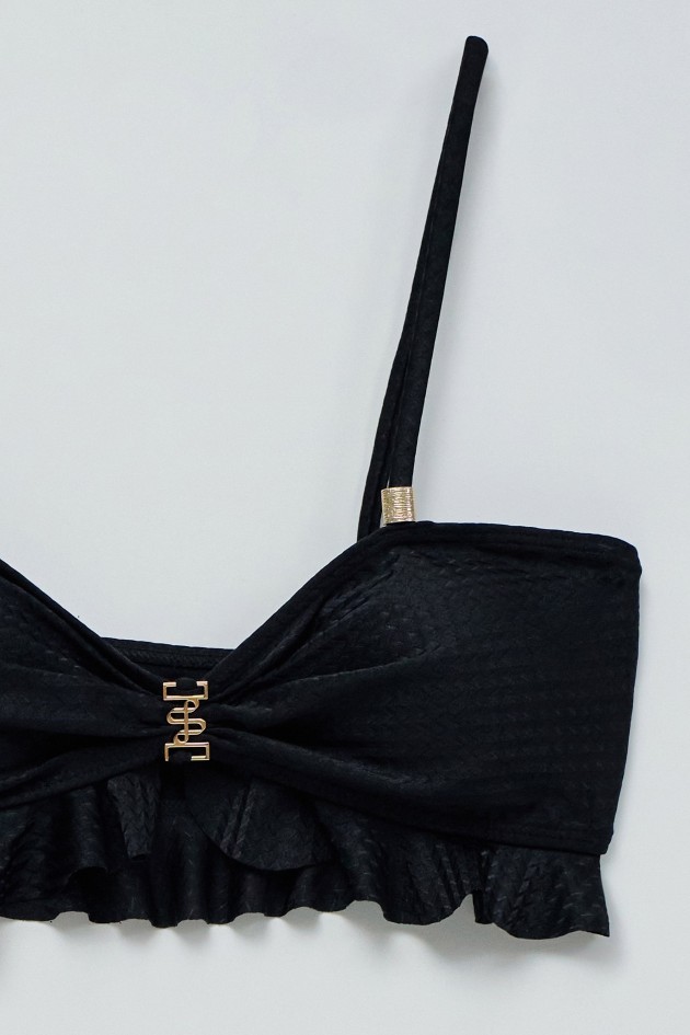 BIKINIOBERTEIL AUS STRUKTURIERTEM NETZ