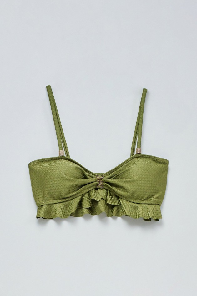 BIKINIOBERTEIL AUS STRUKTURIERTEM NETZ