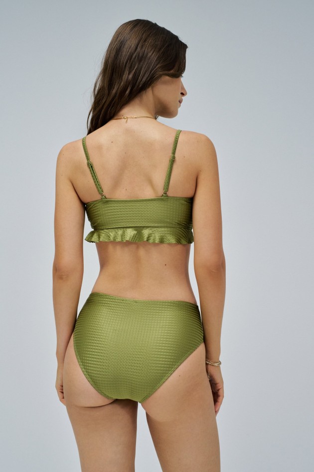 BIKINIOBERTEIL AUS STRUKTURIERTEM NETZ