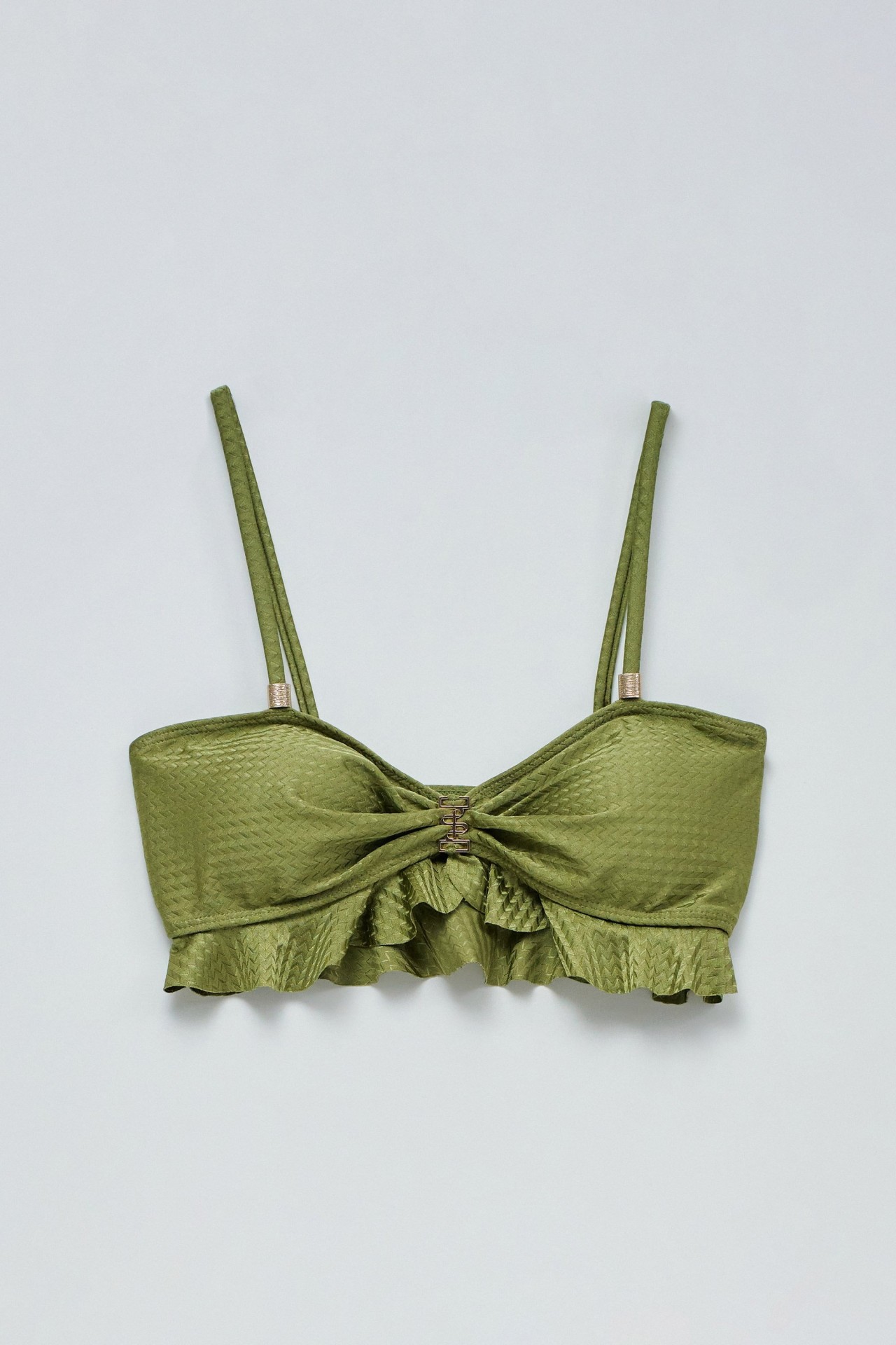 TOP DE BIKINI EM MALHA TEXTURADA