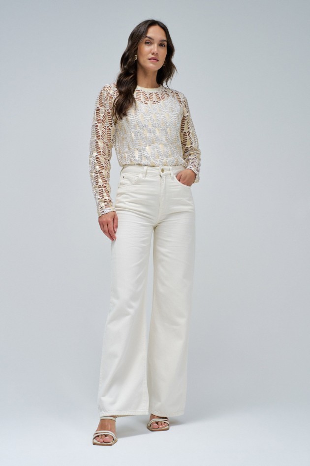 SWEATER WITH GOLDEN SHIMMER