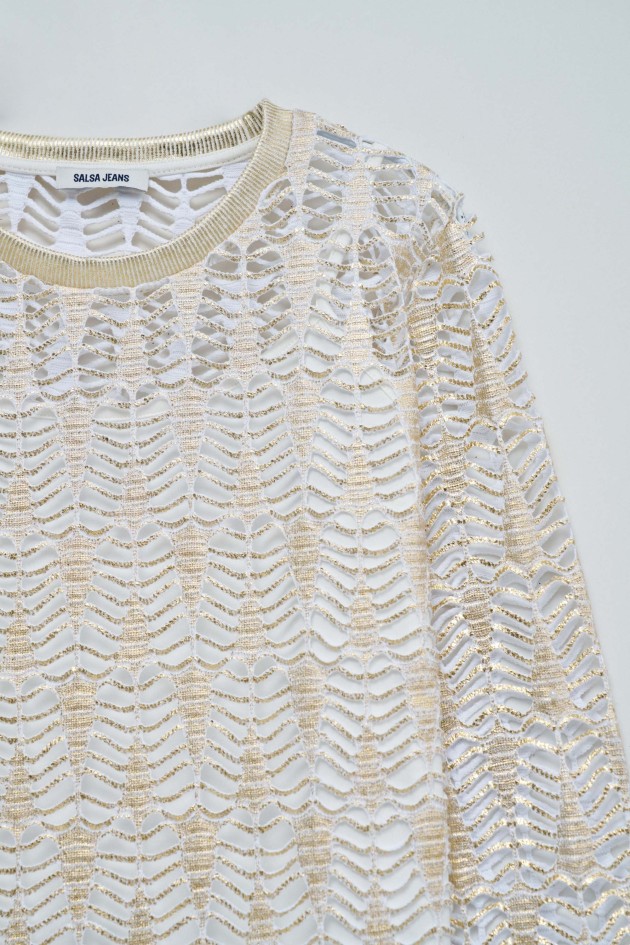 SWEATER WITH GOLDEN SHIMMER