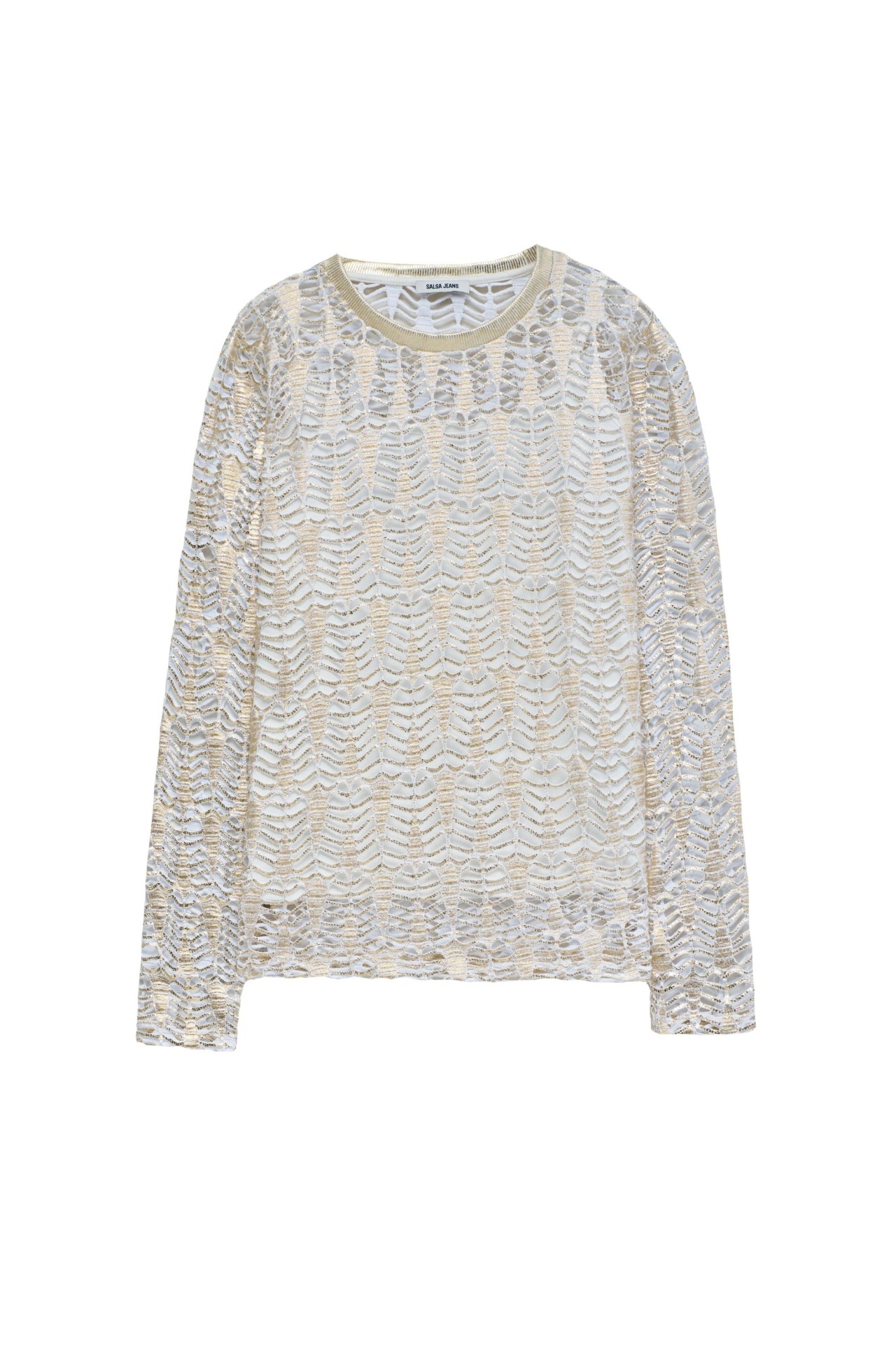 CAMISOLA COM BRILHO DOURADO