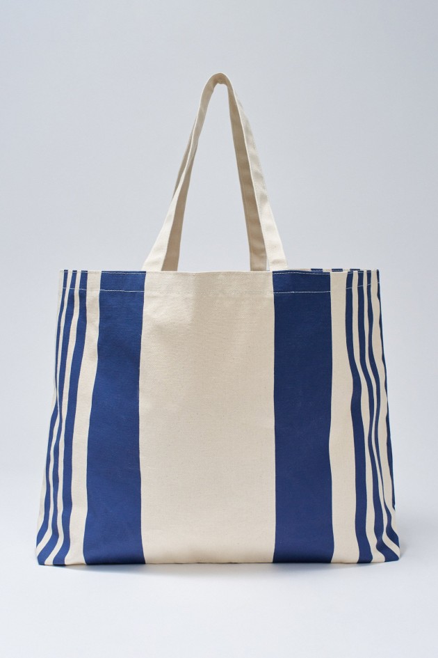 STRIPED BEACH BAG