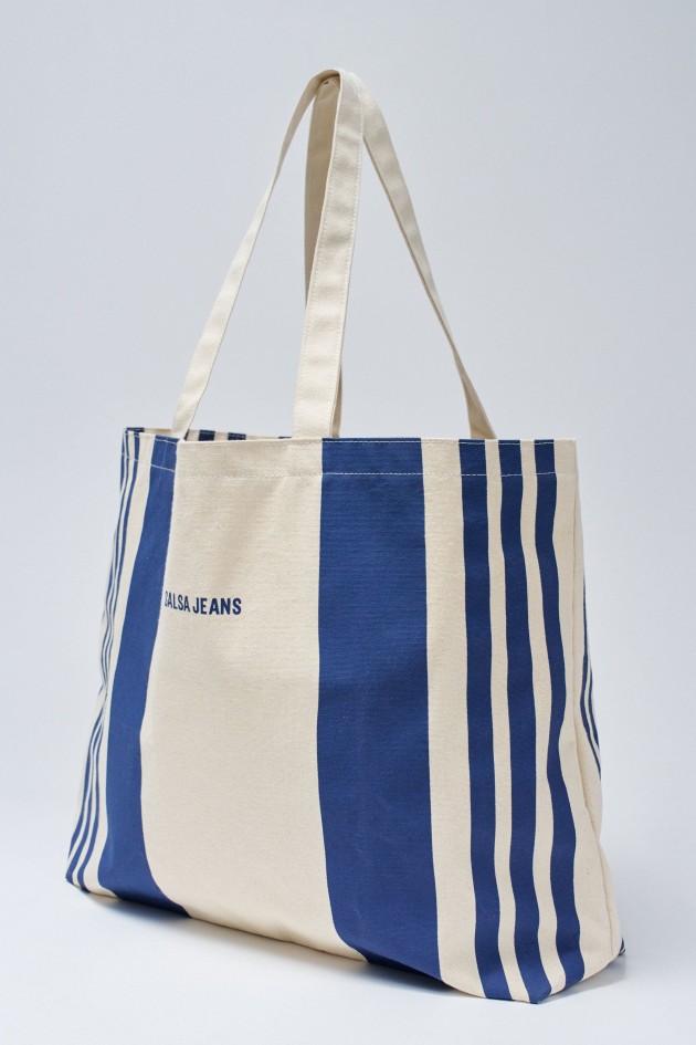STRIPED BEACH BAG