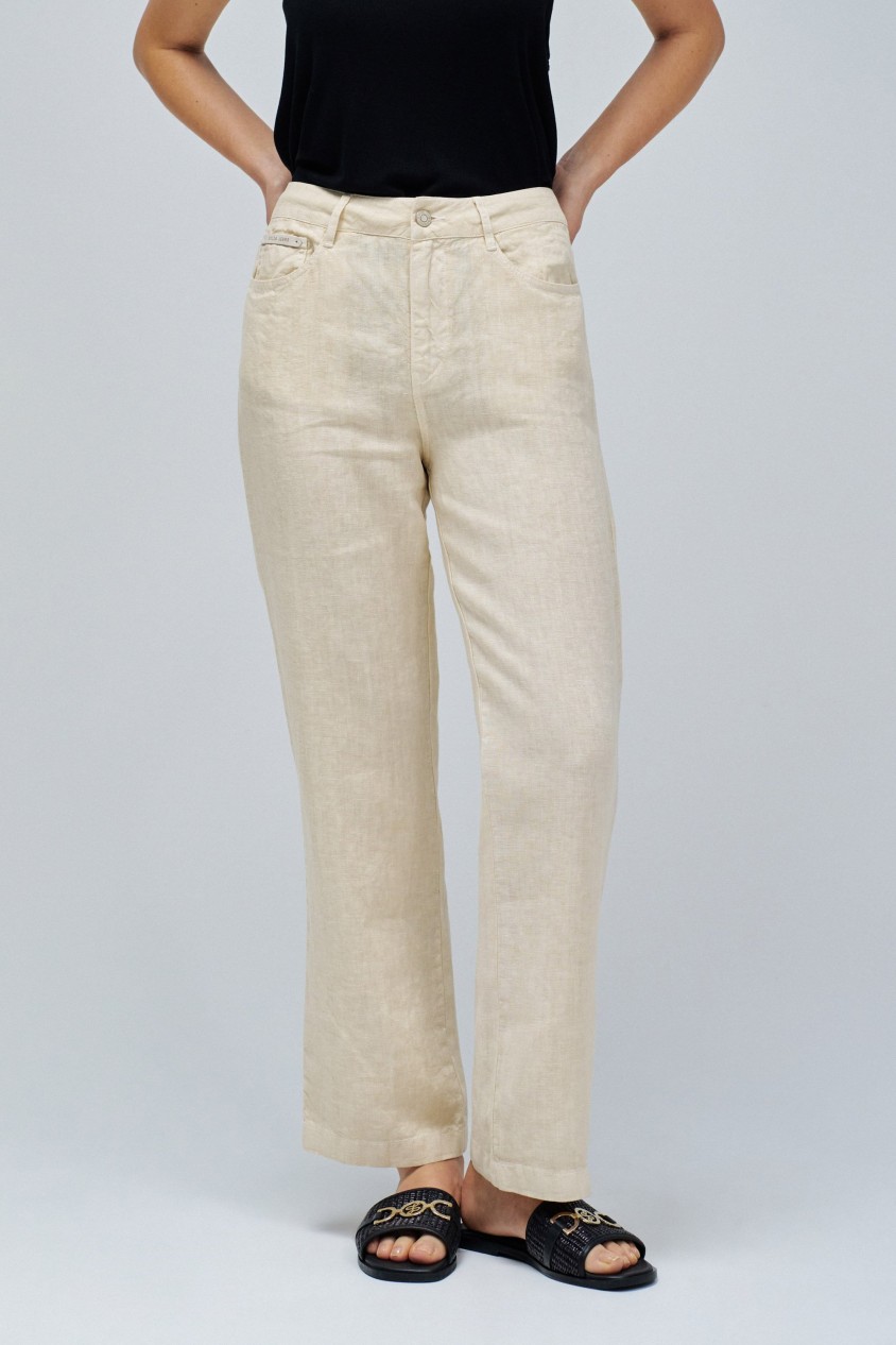 PANTALONES STRAIGHT EN LINO