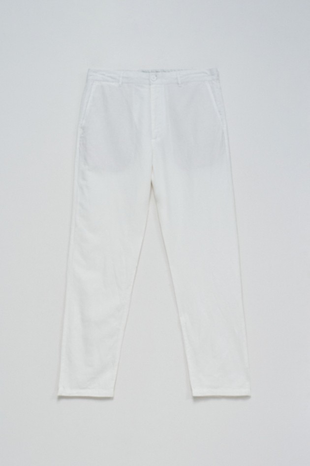 PANTALON CHINO EN MÉLANGE DE LIN LIN