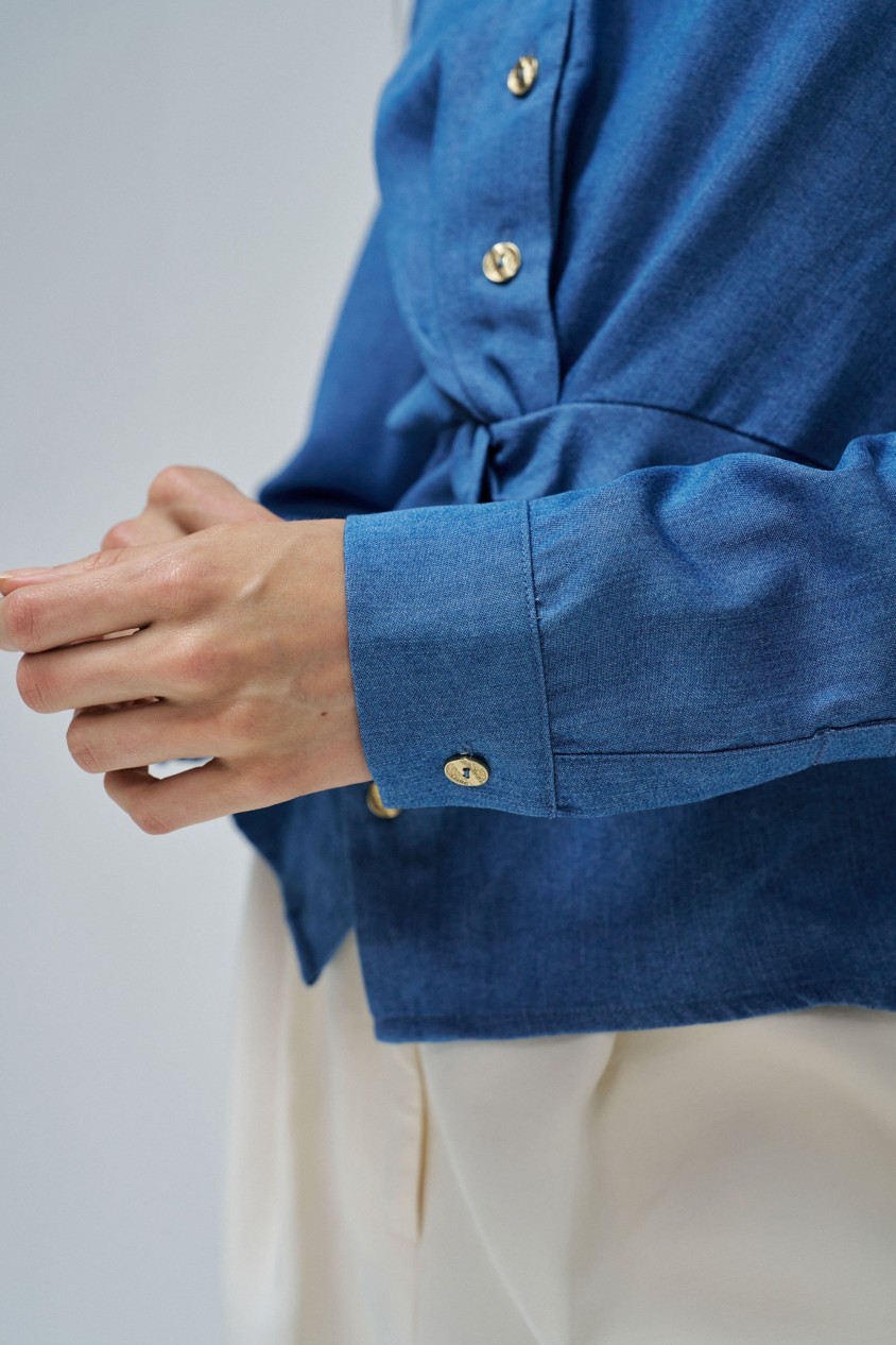 LIGHTDENIM BLOUSE