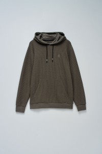 TEXTURED KNIT HOODIE
