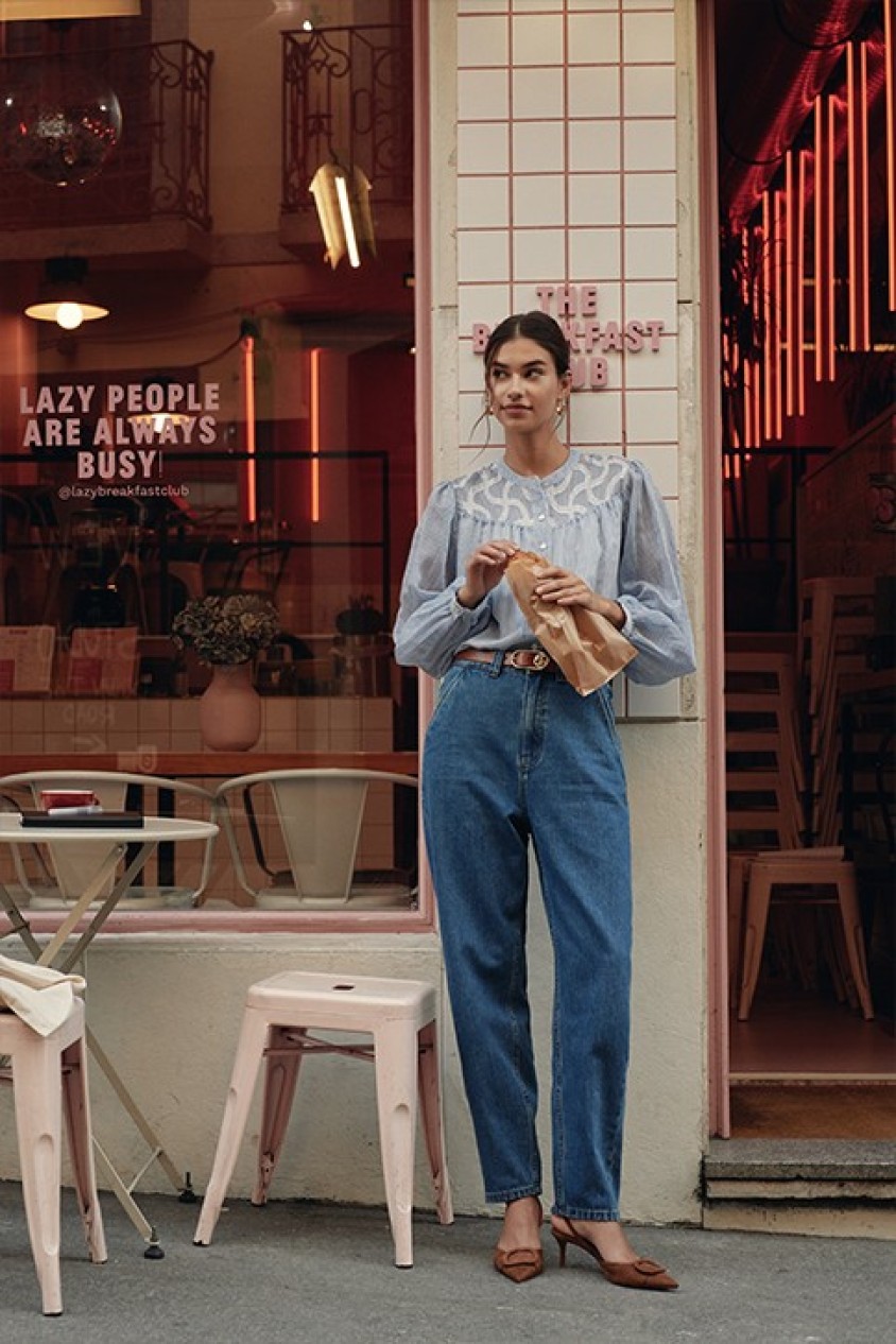 SLOUCHY CROPPED SLIM JEANS
