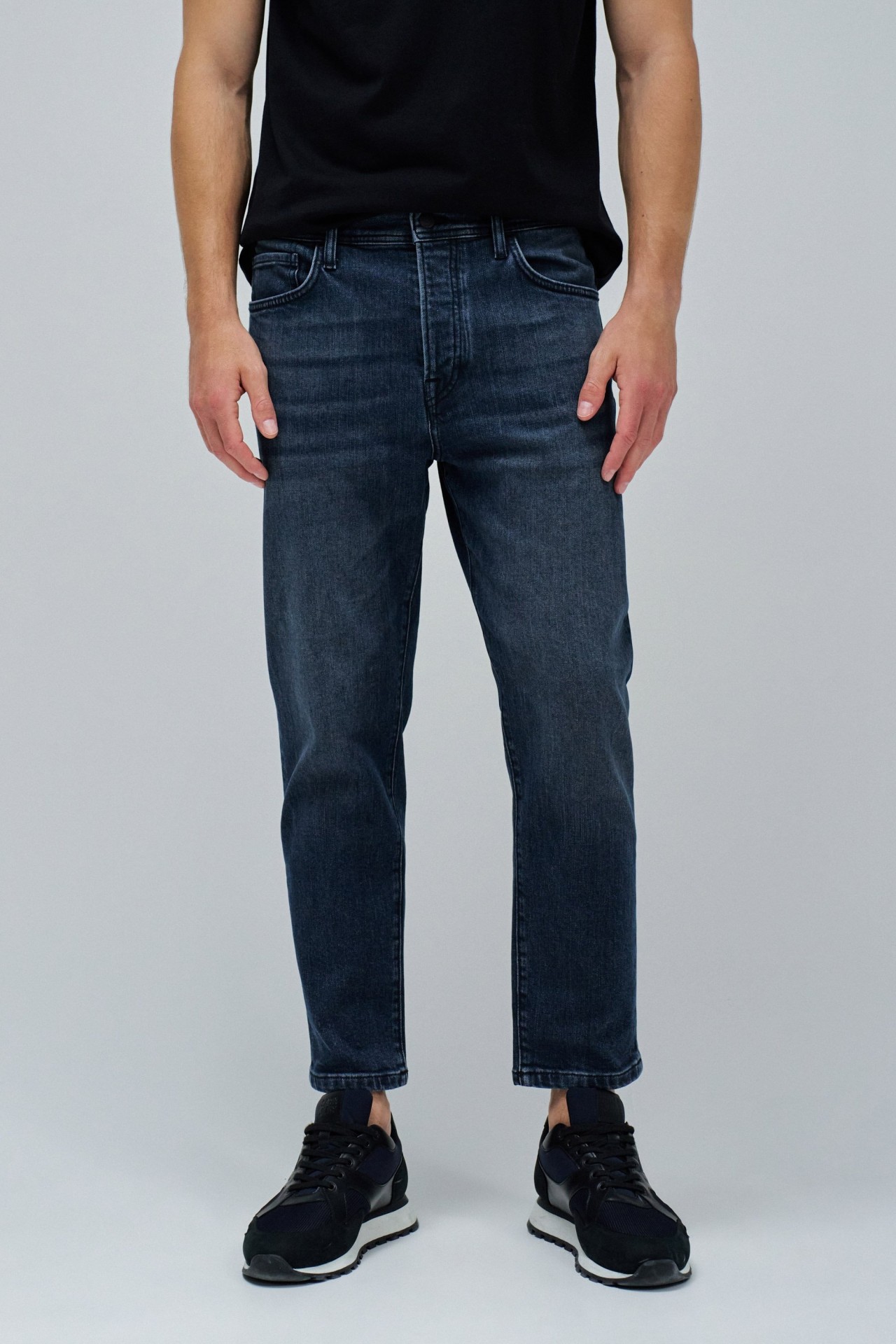 Eurex by Brax Style Jim Tapered Fit Jeans voor heren, zwart, 38W / 34L
