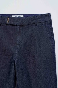 CHINO FLARE IN LIGHTDENIM TROUSERS