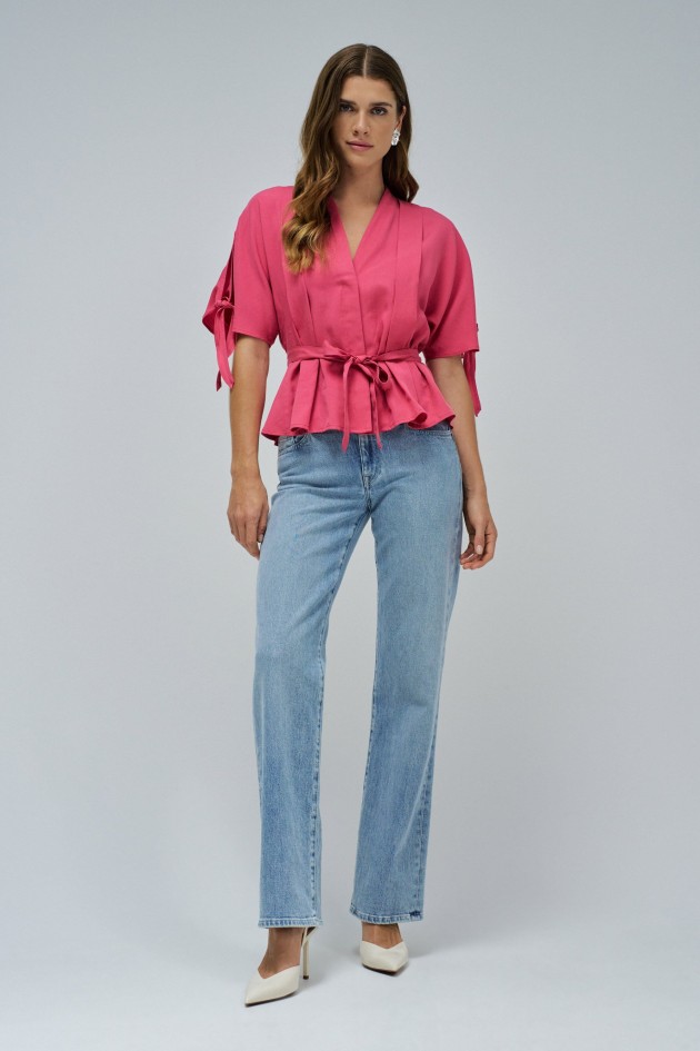 BLUSA EN LIGHTDENIM