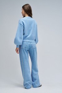 PULL EN MAILLE AVEC PERLES
