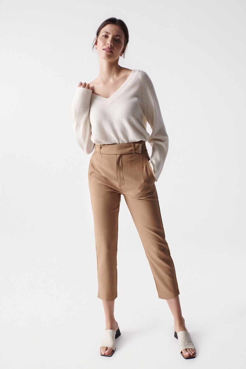 PANTALONES CHINO CROPPED SLIM